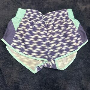 Nike Women's Purple and Mint Athletic Shorts